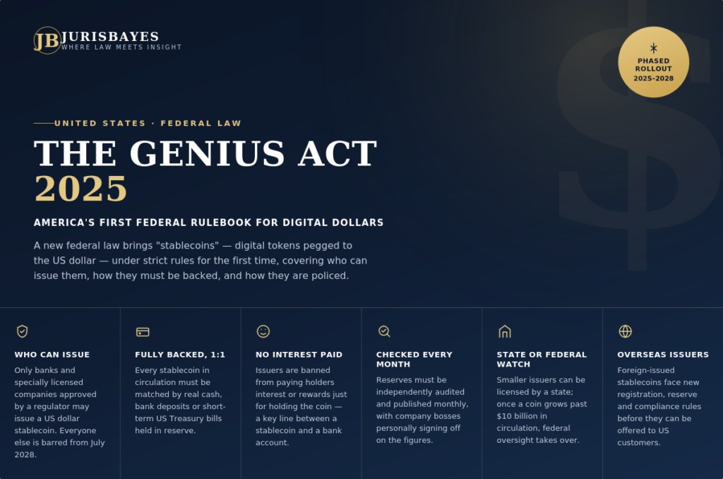 GENIUS Act 2025 — new US stablecoin rules